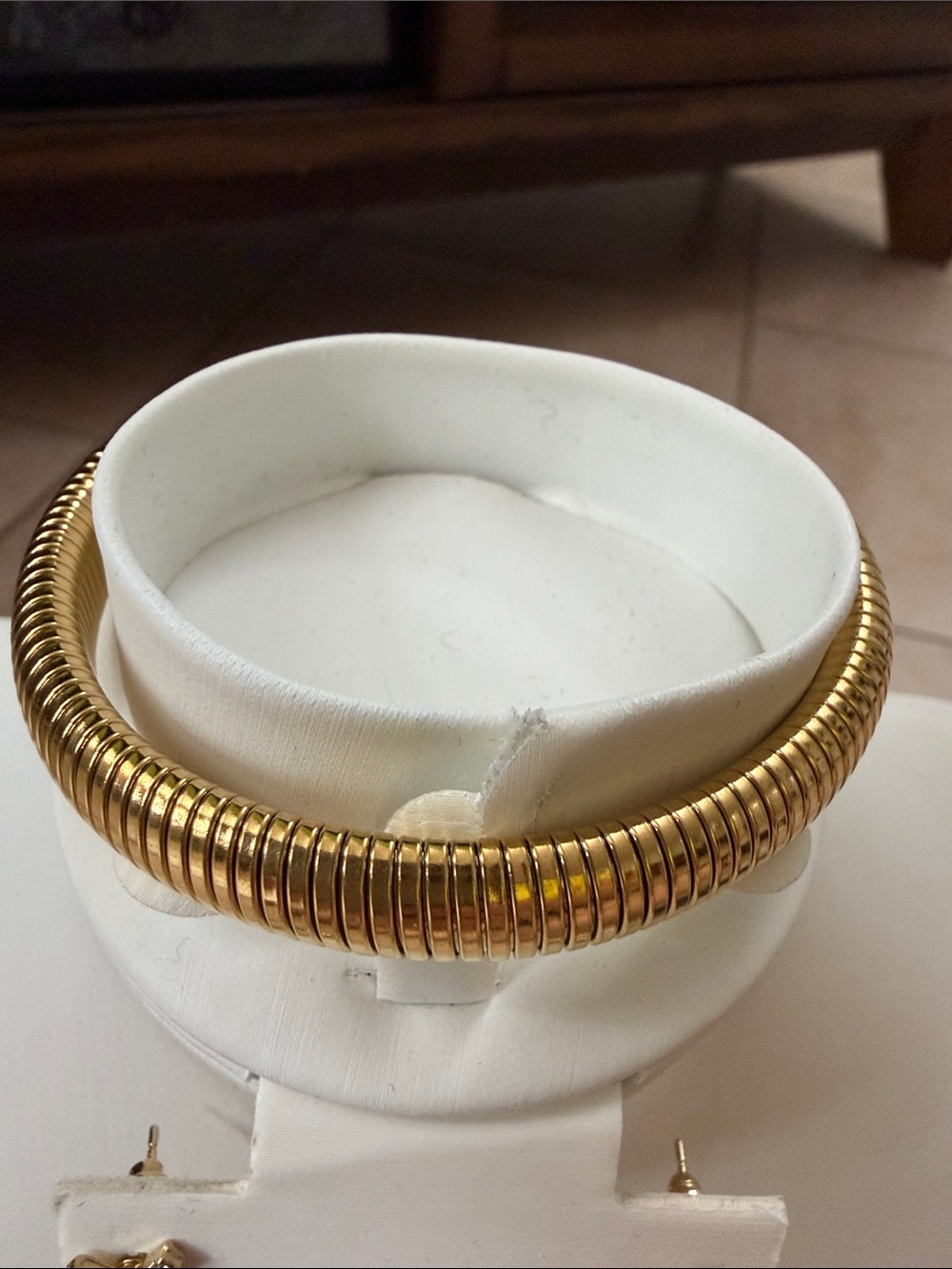 Plunder Gold Tubular Coil Bracelet